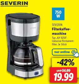 Lidl SEVERIN Filterkaffeemaschine Angebot
