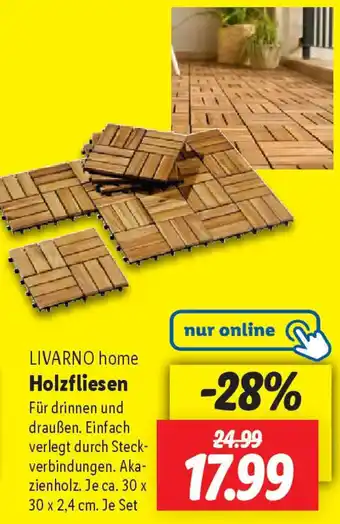 Lidl LIVARNO home Holzfliesen Angebot