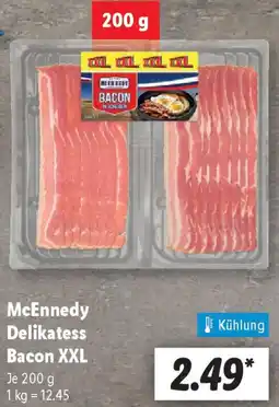 Lidl McEnnedy Delikatess Bacon XXL Angebot
