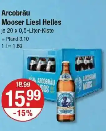 V Markt Arcobräu Mooser Liesl Helles Angebot
