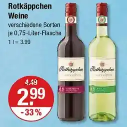V Markt Rotkäppchen Weine Angebot