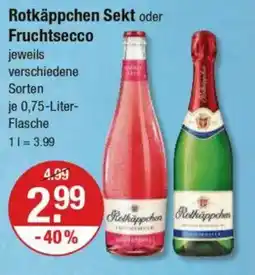 V Markt Rotkäppchen Sekt oder Fruchtsecco Angebot