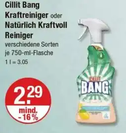 V Markt Cillit Bang Kraftreiniger oder Natürlich Kraftvoll Reiniger Angebot
