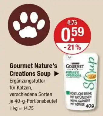 V Markt Gourmet Nature's Creations Soup Angebot