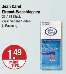 V Markt Jean Carol Einmal-Waschlappen Angebot