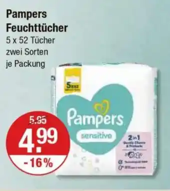 V Markt Pampers Feuchttücher Angebot