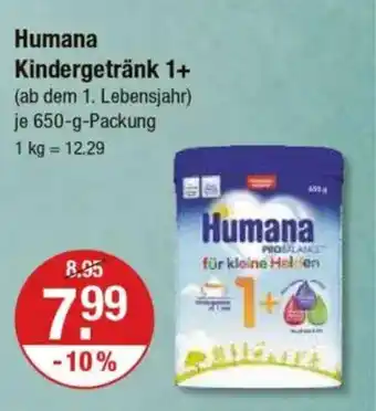 V Markt Humana Kindergetränk 1+ Angebot