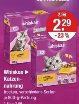 V Markt Whiskas Katzen- nahrung Angebot