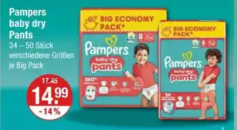 V Markt Pampers baby dry Pants Angebot