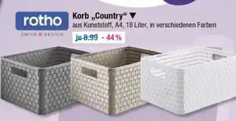 V Markt Korb,,Country" Angebot