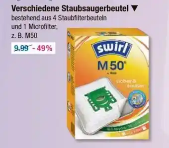 V Markt Verschiedene Staubsaugerbeutel ▼ Angebot