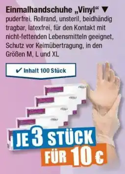 V Markt Einmalhandschuhe,,Vinyl" Angebot