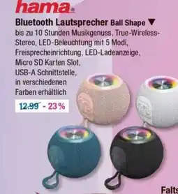 V Markt Bluetooth Lautsprecher Ball Shape Angebot