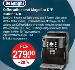 V Markt Kaffeevollautomat Magnifica S▼ ECAM21.117.B Angebot