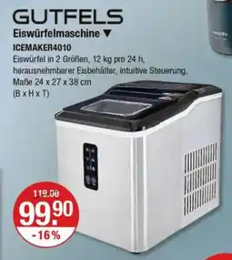 V Markt GUTFELS Eiswürfelmaschine ▼ ICEMAKER4010 Angebot