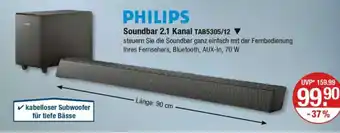 V Markt Soundbar 2.1 Kanal TAB5305/12 Angebot