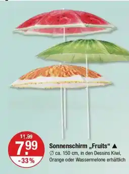 V Markt Sonnenschirm,,Fruits" Angebot