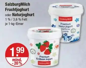 V Markt SalzburgMilch Fruchtjoghurt oder Naturjoghurt Angebot