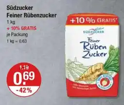 V Markt Südzucker Feiner Rübenzucker Angebot