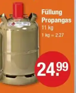 V Markt Füllung Propangas Angebot