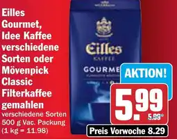 AEZ Eilles Gourmet, Idee Kaffee verschiedene Sorten oder Mövenpick Classic gemahlen Angebot