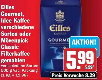 AEZ Eilles Gourmet, Idee Kaffee verschiedene Sorten oder Mövenpick Classic gemahlen Angebot
