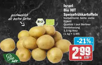 AEZ Israel Bio HIT Speisefrühkartoffeln Angebot