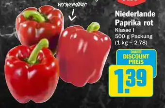 AEZ Niederlande Paprika rot Angebot