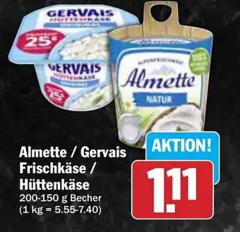AEZ Almette / Gervais Frischkäse / Hüttenkäse Angebot
