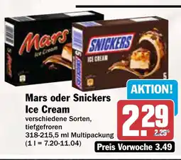 AEZ Mars oder Snickers Ice Cream Angebot