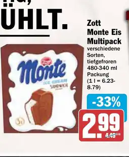 AEZ Zott Monte Eis Multipack Angebot