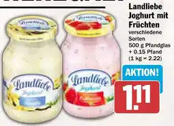 AEZ Landliebe Joghurt mit Früchten Angebot