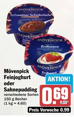 AEZ Mövenpick Feinjoghurt oder Sahnepudding Angebot