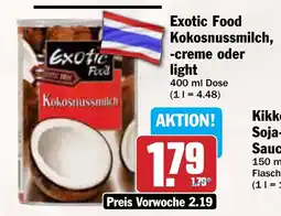 AEZ Exotic Food Kokosnussmilch -creme oder light Angebot