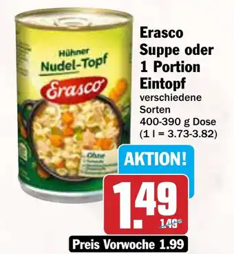 AEZ Erasco Suppe oder 1 Portion Eintopf Angebot