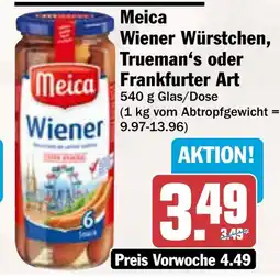 AEZ Meica Wiener Würstchen, Trueman's oder Meica Frankfurter Art Angebot