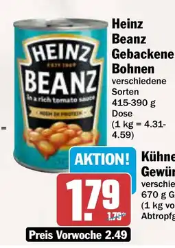 AEZ Heinz Beanz Gewürzgurken Bohnen Angebot