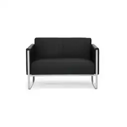 Netto Marken-Discount hjh OFFICE Lounge Sofa ARUBA STEP Kunstleder mit Armlehnen Angebot
