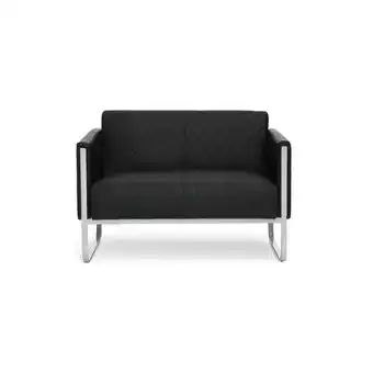 Netto Marken-Discount hjh OFFICE Lounge Sofa ARUBA STEP Kunstleder mit Armlehnen Angebot