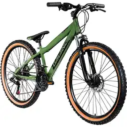 Netto Marken-Discount Galano G600 Dirtbike Fahrrad 26 Zoll für Jugendliche und Erwachsene 145 - 165 cm khaki Angebot