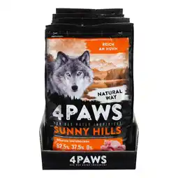 Netto Marken-Discount 4 PAWS Hundetrockenfutter Huhn 2 kg, 4er Pack Angebot