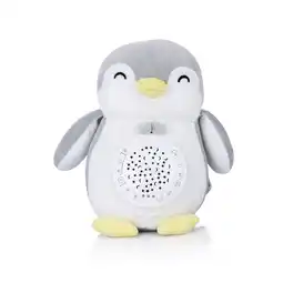 Netto Marken-Discount Chipolino Musik Plüschtier Pinguin, Projektor, 12 verschiedene Melodien, Timer grau Angebot