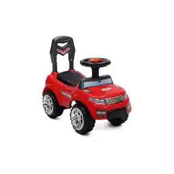 Netto Marken-Discount Rutscher, Kinderauto Tiger Range mit Musik- Lichtfunktion Staufach im Sitz rot Angebot