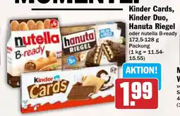 AEZ Kinder Cards, Kinder Duo, Hanuta Riegel Angebot