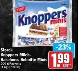 AEZ Storck Knoppers Milch- Haselnuss-Schnitte Minis Angebot