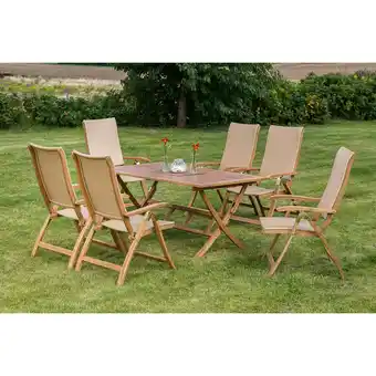 Netto Marken-Discount Merxx Capri Set 7tlg. Klapptisch Angebot