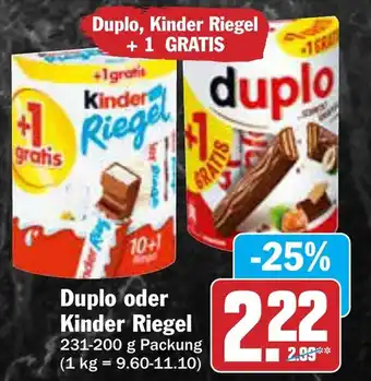 AEZ Duplo, Kinder Riegel Angebot