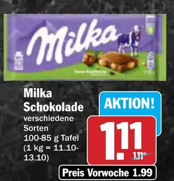 AEZ Milka Schokolade Angebot