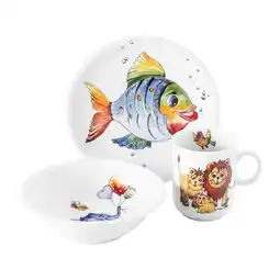 Netto Marken-Discount Seltmann Weiden Kindergeschirr Set Compact Bunte Tierwelt Angebot
