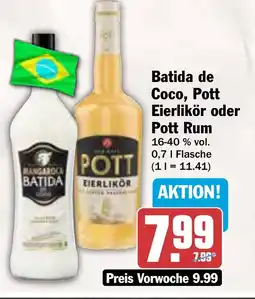 AEZ Batida de Coco, Pott Eierlikör oder Pott Rum Angebot